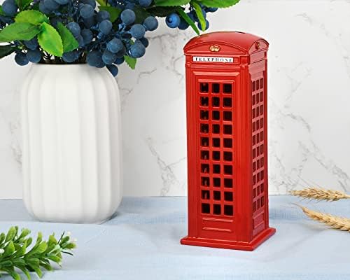 DS DISTINCTIVE STYLE Retro British Telephone Booth Coin Bank
