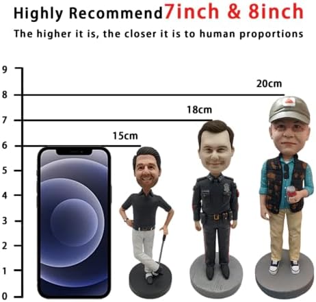 Custom Handmade Bobblehead Figure Personalized and Previewable