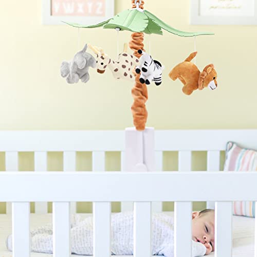 CLYMENE Safari Animals Baby Musical Crib Mobile