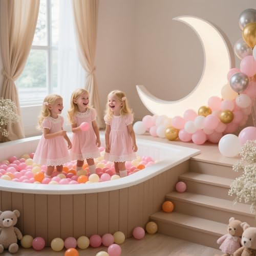 GOGOSO 50PCS Soft Pastel Ball Pit Balls BPA-Free Non-Toxic
