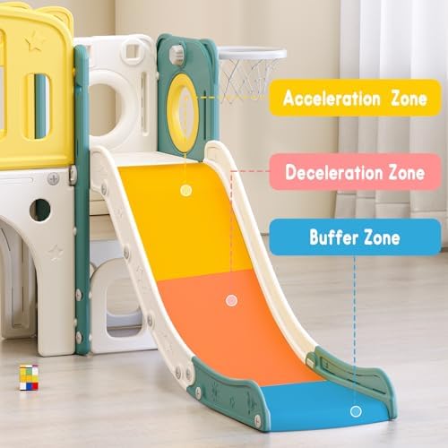 MOCUTEEN 8 in 1 Toddler Slide Playset