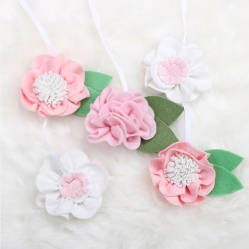 Peanutshell Pink Floral Crib Mobile with 12 Lullabies