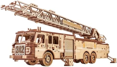 Wood Trick Rescue Firetruck 3D Wooden Puzzle Kit