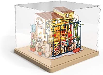 Hands Craft Miniatures Display Case with Acrylic Cover and Wooden Base