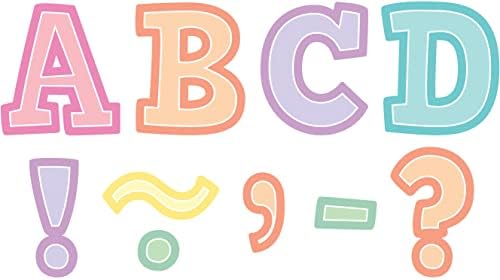 Teacher Created Resources Pastel Pop Bold Block 3 Inch Magnetic Letters