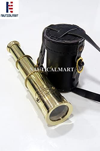 Victorian Brass Telescope with Case Nautical Spyglass