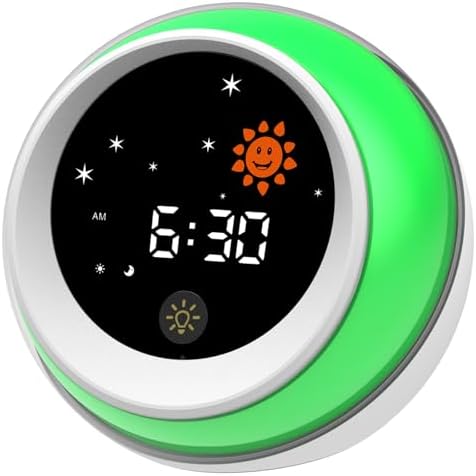 Kids Alarm Clock with Sound Machine and Night Light