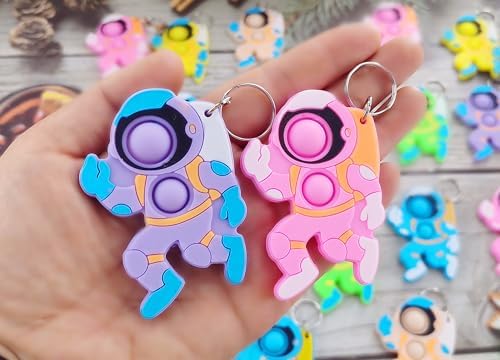 24 Packs Bulk Spaceman Mini Pop Fidget Toys