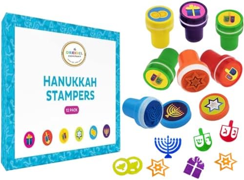 The Dreidel Company Hanukkah Stampers 12-Pack Box