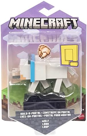 Minecraft Build Wolf Action Figure 325-in Scale