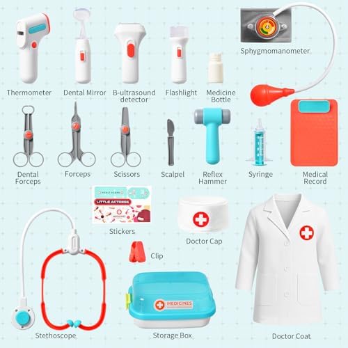 Doctor Kit for Kids 15 Pcs Pretend Play Set