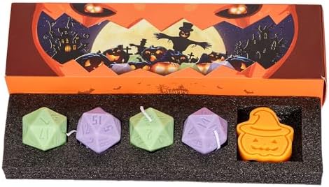 D20 Dice Candles Set with Gift Box
