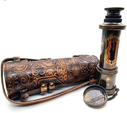 Pirate Brass Telescope with 30x Magnification