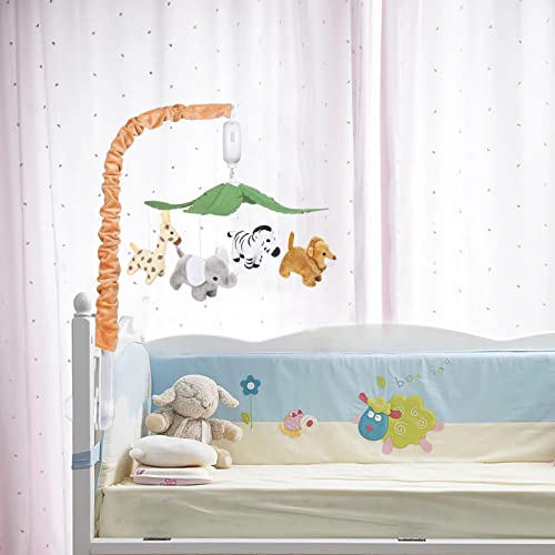 CLYMENE Safari Animals Baby Musical Crib Mobile
