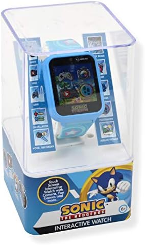Accutime Kids Sonic The Hedgehog Blue Educational Smart Watch Toy