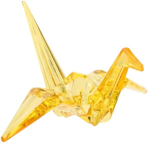 Crystal Origami Crane Model Transparent Paper Crane Decoration