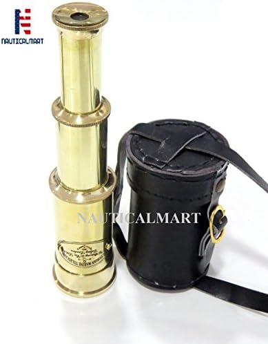 Victorian Brass Telescope with Case Nautical Spyglass