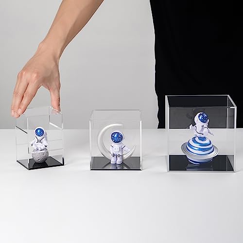Clear Acrylic Display Box for Collectibles 3x3x3 Inch