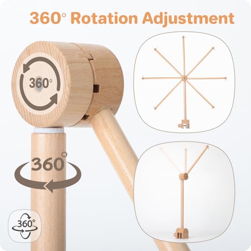Nicemer Wooden Crib Mobile Arm 31 Inches 3D Adjustable