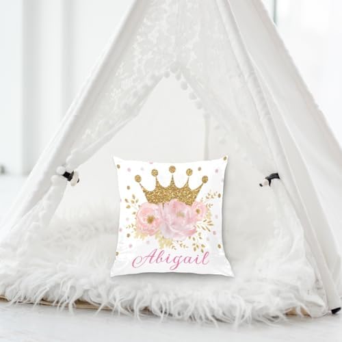 Personalized Baby Name Pillow Cover for Boy or Girl