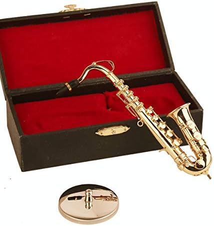 Miniature Saxophone Brass Decor Figurine