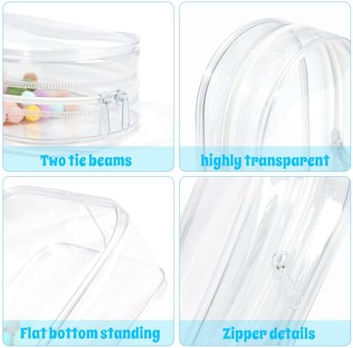 Clear Figure Display Bag with Keychain for Dolls