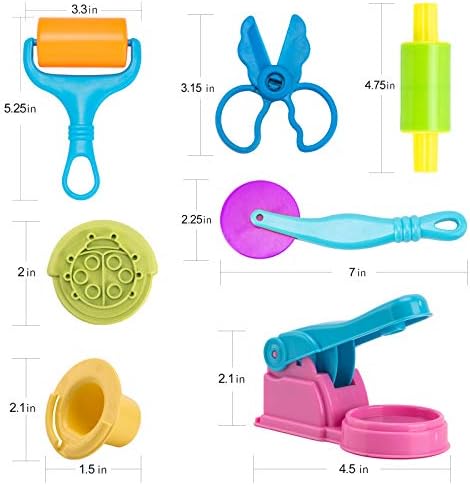 Vaike Kauss 46Pcs Dough Tools Kids Play Set