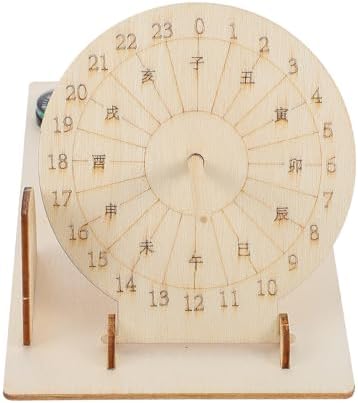 Baluue Sundial Clock Wooden Building Kit for Kids and Students