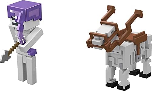 Mattel Minecraft Skeleton Craft-a-Block 2-Piece Set