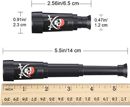 Gejoy 12 Pcs Pirate Telescope Party Favor Toy