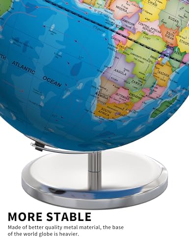 Orionstar 13 Inch Large World Globe with Stand