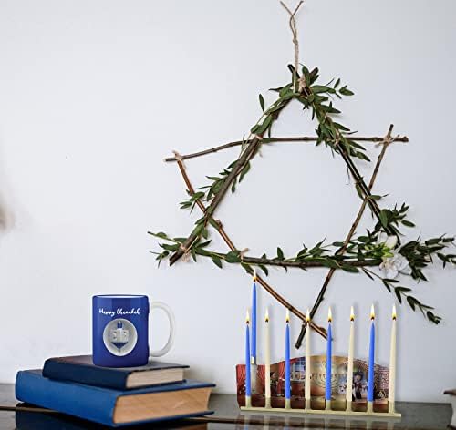 Ner Mitzvah Spinning Dreidel Mug - Hanukkah Decor