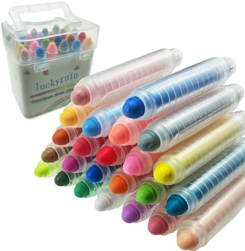 Non-toxic Dustless Chalk with Holder 24PCS