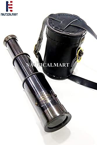 NauticalMart Solid Victorian Brass Telescope with Case
