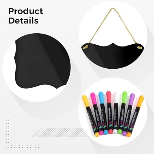 12 Pcs Mini Chalkboard Set with 8 Liquid Chalk Markers