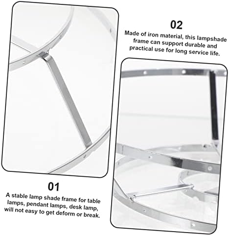 Metal Lampshade Rack DIY Frame for Lampshade Chandelier Harp Bracket