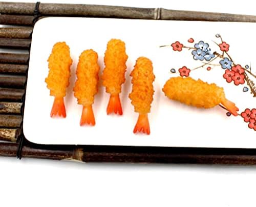 Toyvian Japanese Tempura Shrimp Play Food Set 4pcs