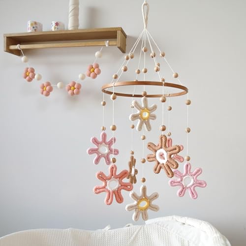 Goukurlsma Woven Daisy Crib Mobile