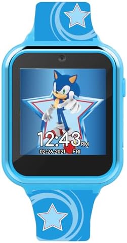 Accutime Kids Sonic The Hedgehog Blue Educational Smart Watch Toy