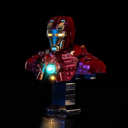 LED Lighting for LEGO Iron Man MK4 Bust 76327