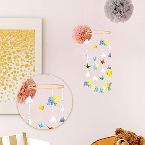 Baby Mobile DIY Kit - Wooden Frame Wind Chime for Infant Toys