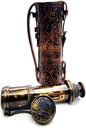 Pirate Brass Telescope with 30x Magnification