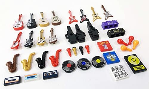 Brick Loot Music Instrument Building Pack 38 Toy Accessories for Minifigures