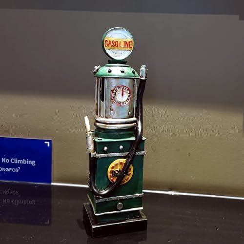 Retro Gas Pump Coin Bank Decorative Figurine