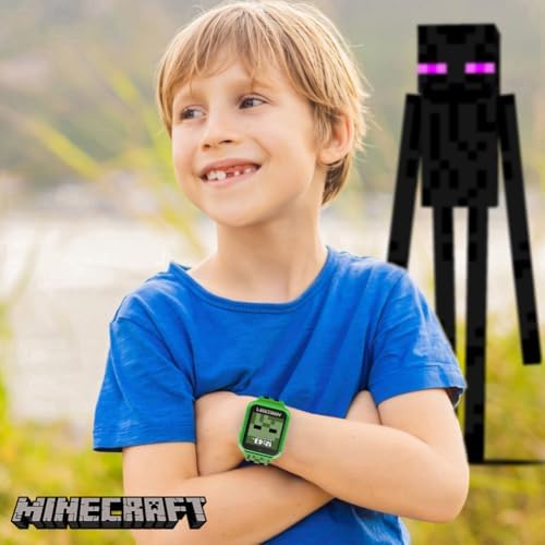 Minecraft Kids Smartwatch with LED Screen and Custom Watch Faces