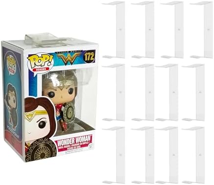 12-Pack Acrylic Floating Shelves for Pop Figures