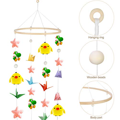 Baby Mobile DIY Kit - Wooden Frame Wind Chime for Infant Toys