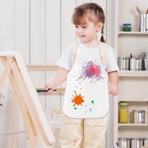 KUUQA 24Pcs Kids Painting Aprons Art Smock for Classroom and Party