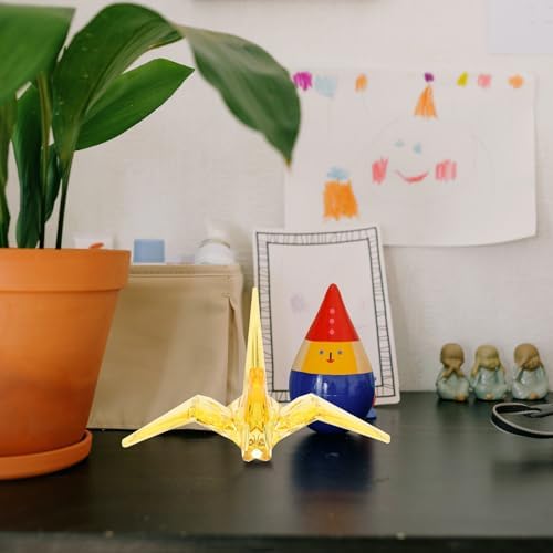 Crystal Origami Crane Model Transparent Paper Crane Decoration
