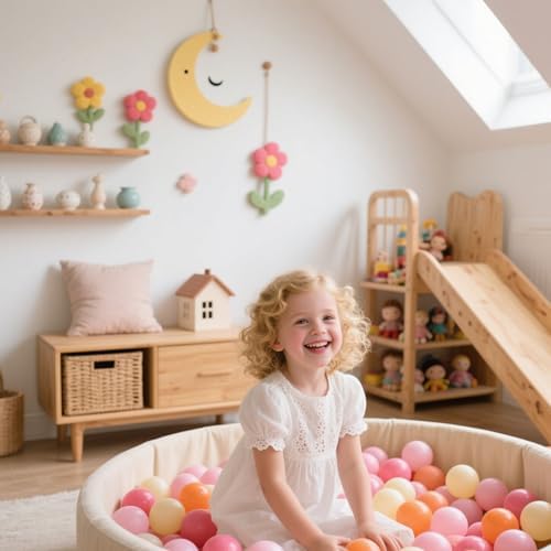 GOGOSO 50PCS Soft Pastel Ball Pit Balls BPA-Free Non-Toxic